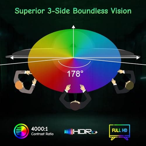 SANSUI Computer Monitor 24 inch Eye Care 1080P Display HDMI,VGA Ports with 178° Viewing Angle/Frame-Less/Tilt/VESA Compatible for Office and Home