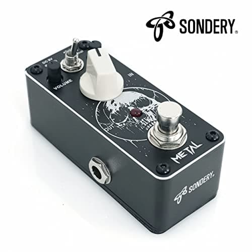 Sondery Metal Distortion Pedal for Electric Guitars, 3 Modes of Solo Turbo and Normal, Warm Smooth Wide Range of Vintage Distortion Sound, Mini Effect Pedal True Bypass, Art Design Series