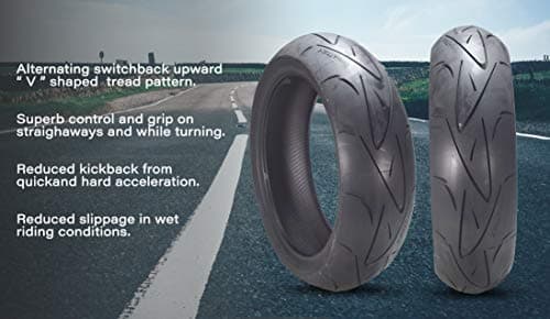 Continental 02443930000 Conti Sport Attack Hypersport Rear Tire - 180/55ZR-17