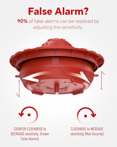 Pool Alarm, Floating Pool Safety Alarms for Inground & Above Ground Pools – Loud 110dB Alert, Adjustable Sensitivity, Protection for Kids & Pets (Hot Red)