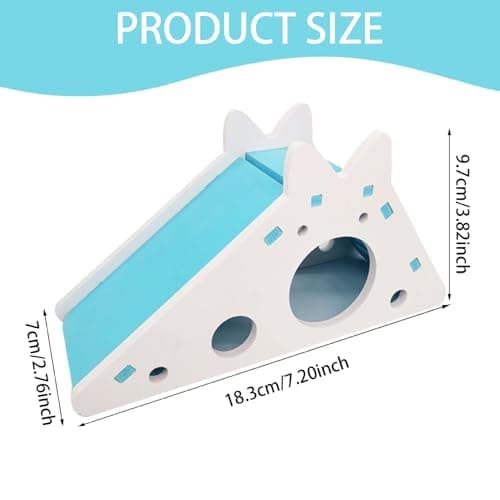 Guinea Pig Hideout, PVC Hamster Hideout Toy with Ladder, Sleeping Nest and Slide, Hamster & Guinea Pig Toys for Pigs, Bunnies, Rabbits, Chinchillas, Hamsters and Etc. Toys
