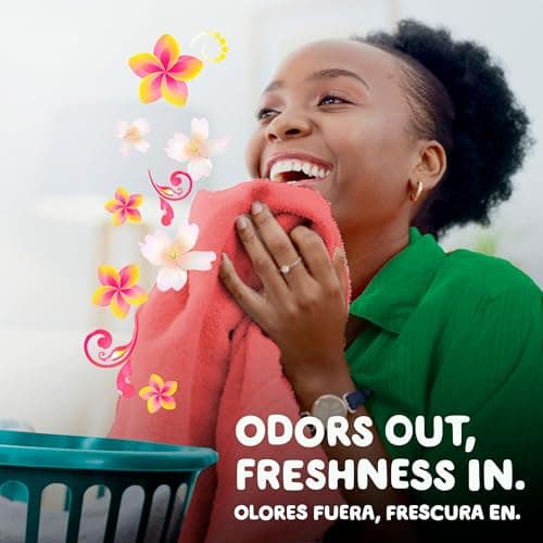 Gain Powder Laundry Detergent, Hawaiian Aloha Scent, 105 Loads, 135 OZ