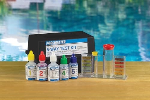 Poolmaster 22260 5-Way Swimming Pool or Spa Water Chemistry Test Kit with Case, Essential Collection