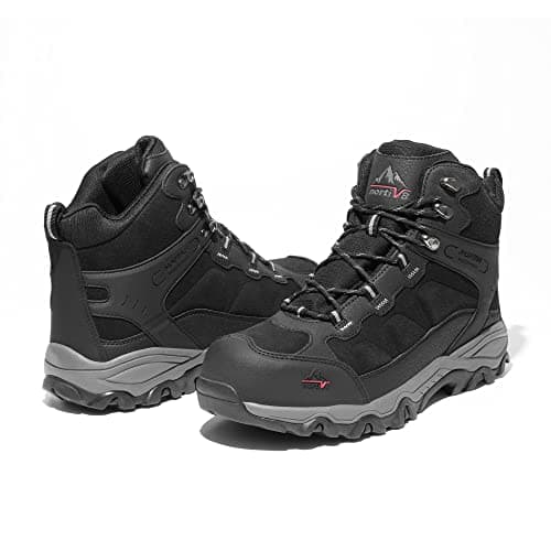 NORTIV 8 Waterproof Steel Toe Boots for Men Slip Resistant Safety Industrial Boots Paladin-Steel