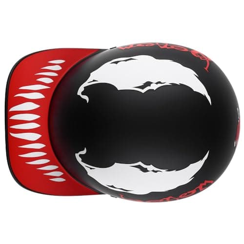 Vintage Retro Open Face Motorcycle Helmet Baseball Cap Half Helmets with pull-down Lens for Men Women Moped Cap Jet Scooter Street Cruiser - DOT Certified (Moto Rider, Medium)