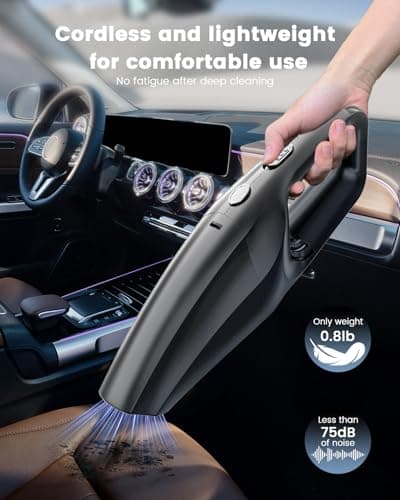 SERVOMASTER Handheld Vacuum Cordless, Car Vacuums Powerful with Rechargeable Battery, Portable Hand Held Vacuum Cordless with Washable HEPA Filter, Mini Vacuums Kit for Men and Women