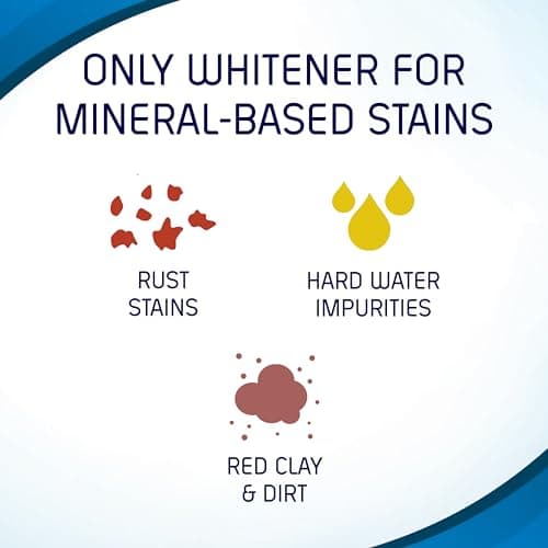 OUT White Brite Laundry Whitener Powder, Stain Remover Detergent Booster for Clothes, Removes Red Clay and Rust Stains on White Clothing and Uniforms, 1 Pound 12 Ounce - Pack of 2