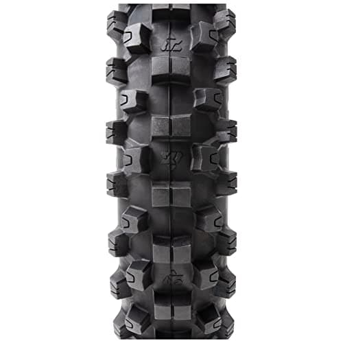 Tusk EMEX T-35® Soft/Intermediate Terrain Dirt Bike Front and Rear Tire Set – Front 60/100x12 & Rear 70/100x10 – Deep Tread Off-Road Trail Tires – Tube Type Motocross Motorcycle Tires