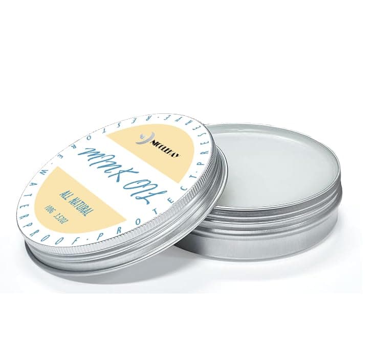 NICOLEKAY Mink Oil for Leather Boots, Leather Conditioner and Cleaner 3.52 oz-All-Natural Waterproof Soften and Restore Shoes