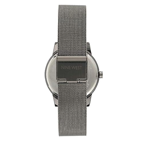 Nine West Nine West Women's Floral Dial Mesh Bracelet Watch