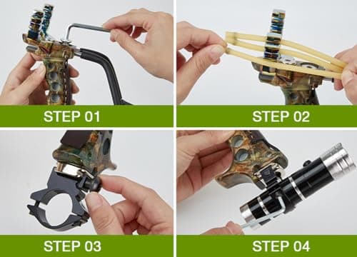 Stainless Hunting Slingshot High Velocity Catapult Slingshots Most Powerful Professional Outdoor Slingshots