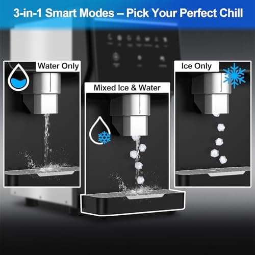 120LB/Day Commercial Under Counter Ice Maker with Smart LCD & Customizable Ice – Under Counter Freestanding, Built 25LBS Ice Storage 6-Min Quick Cycle, Energy Efficient