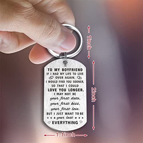 Yobent I Love You Boyfriend Gifts, Personalized Boyfriend Birthday Wedding Anniversary Present from Grilfriend