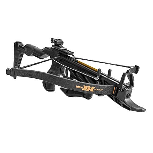 Bear X Desire XL Pistol Hunting Crossbow, Self-Cocking, Adjustable Stock up to 2.5", Compact Design, Includes 3 Premium Bolts, Dependable Accuracy