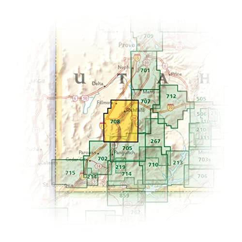 Paiute ATV Trail Map [Fish Lake National Forest, BLM] (National Geographic Trails Illustrated Map, 708)