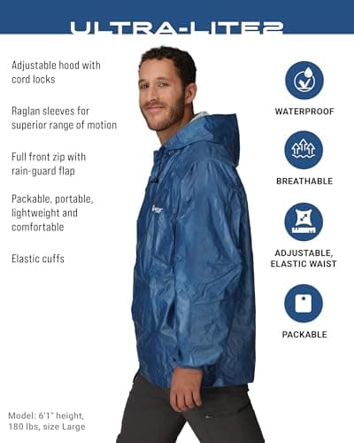 FROGG TOGGS Men's Ultra-Lite2 Waterproof Rain Jacket