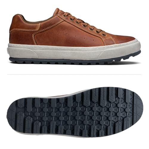 Jousen Men's Shoes Leather Casual Shoes for Men Fashion Sneakers Business Casual Dress Shoes