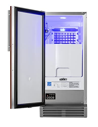 Summit 15" Clear Ice Maker, 50 lb. Production Capacity, Energy Star, ADA Compliant, Panel Ready*- BIM44GCSSIFADA *Panel Not Included