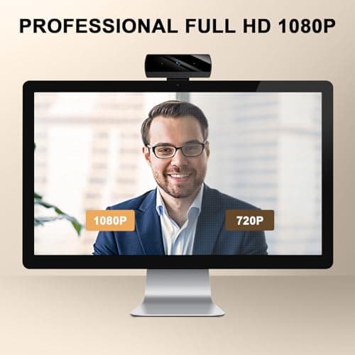 Diccik Webcam for PC, Full HD 1080P Video Calling, HD Light Correction, Works with Skype, Zoom, FaceTime, Hangouts, PC/Mac/Laptop/MacBook/Tablet
