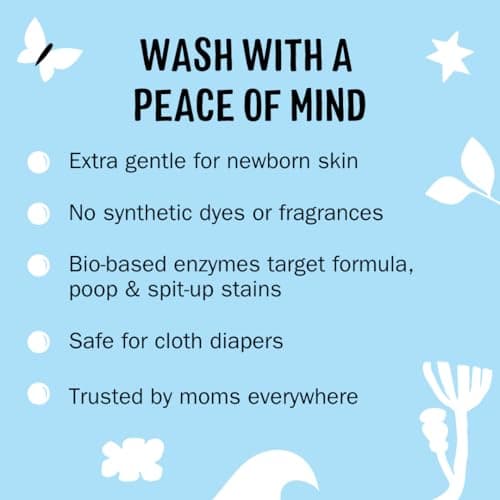 Molly's Suds Baby Laundry Detergent Powder | Removes Formula, Poop & Spit-Up Stains | Extra Gentle for Newborns (Fragrance Free)