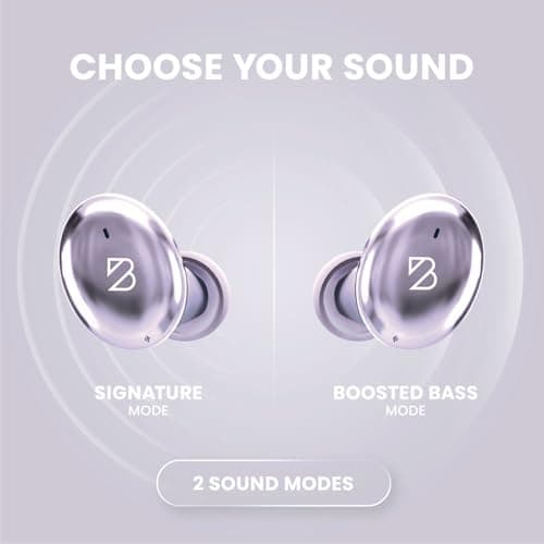 Back Bay Audio Tempo 30 Wireless Earbuds for Small Ears - Award-Winning Sound, Sweatproof Bluetooth Earbuds, Comfortable Ear Buds for Women, Purple Earphones Small Ear Canals, Long Battery Headphones