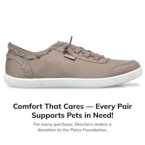 Skechers Women's Bobs B Cute Sneaker – Memory Foam, Flexible Outsole, Lightweight Vegan Shoes