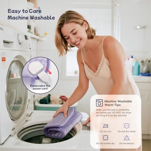 Heating Pad for Period Cramps, Upgraded Wrap Heating Pad for Back Pain Relief, Large 12''x 24''Heat Pad +26" Belt Adjustable 4 Timer 6 Heat Level Auto Shut Off, Christmas Birthday Gifts for Women Mom B0FK5CJXRX
