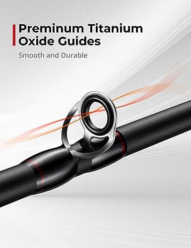 Piscifun Torrent Fishing Rod, IM6 Carbon Baitcaster Rod & Spinning Rod, High Sensitive Lightweight Casting Rod & Spinning Fishing Rod, Zirconium Oxide Rings, 2 Pieces Baitcast Rod & Spin Rod
