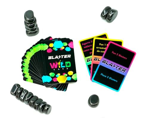 Board Game – an Incredible Magnet Game That Will Catch You! Magnetic Chess with 32 Magnetic Stones, Colorful Board, 18 Wild Cards, 2 to 8 Players. Parties, Strategy.