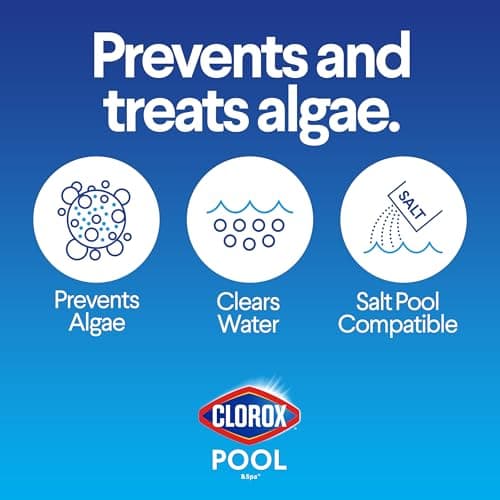 Clorox® Pool&Spa™ Swimming Pool Algaecide and Clarifier, Prevents and Treats Pool Algae, Clears Water, 128 Fl Oz (Pack of 1)