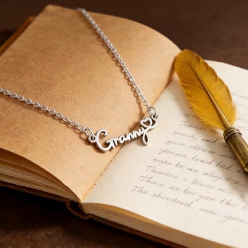 Granny Necklace Gifts for Women from Grandkids Granddaughter Happy Birthday Granny Gifts B0GVSGNRJV
