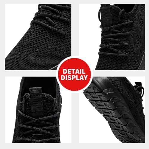DLWKIPV Women's Running Shoes Lightweight Walking Sneakers Tennis Athletic Lace Up Gym Casual Fashion Fitness Sports Soft Sole Mesh Workout Comfortable