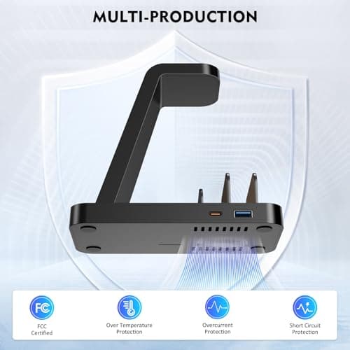 Wireless Charger for iPhone - 5 in 1 Charging Station for Multiple Devices Apple: Fast Wireless Charging Stand Dock for iPhone 17 16e 16 15 14 13 12 Pro Max Apple Watch Airpods