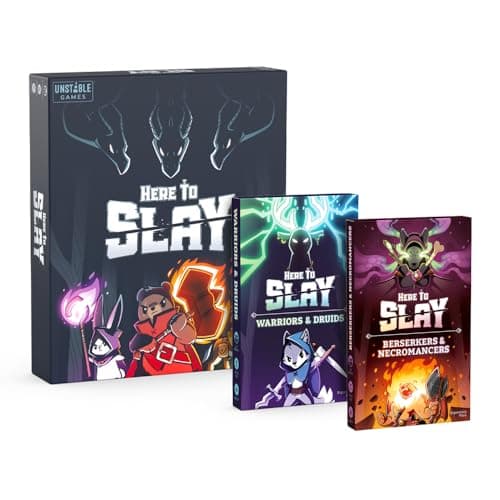 Unstable Games Here to Slay Card Game - Fantasy Adventure Strategy Game for 2-6 Players, Ages 10 and Up - Family Game Night Card Game from the Creators of Unstable Unicorns