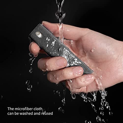 CLICK CLEAN Screen Cleaner, Fingerprint Proof Screen Cleaner Spray, All-in-One Cleaner with Microfiber, Shell and Phone Stand for All Phones, Laptop and Tablet Screens (Grey)