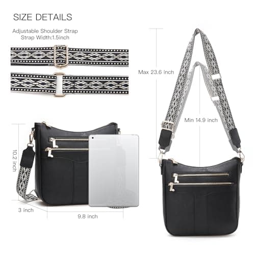 Valleycomfy Crossbody Bags for Women, Lightweight Crossbody Purses Soft Leather Shoulder Handbags