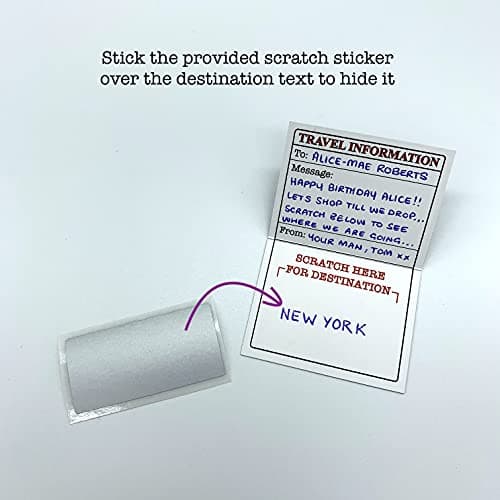 Surprise Mini Suitcase & USA Pretend Passport Reveal Gift: YOU WRITE the Secret Destination, THEY SCRATCH to Reveal! Surprise Vacation Reveal for Birthdays, Anniversaries, Valentines & Family Trips B0C4V64PJF