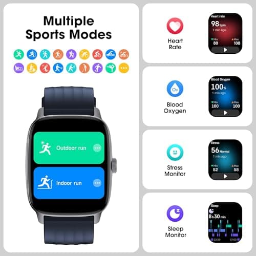 DAVIKO Pedometer Watch Senior Friendly No App/Phone Required, Waterproof Fitness Tracker Watch with Step Counter Calories/Sleep Tracker for Walking Running for Men Women