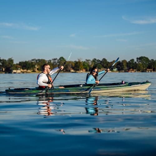 Pelican Argo 136XP - Sit in Tandem Kayak - Patented Ram-X™ Material - Lightweight Stable - 13 ft