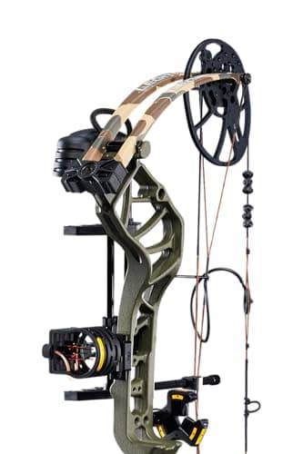 Bear Archery Legit MAXX Ready to Hunt Compound Bow Package with IMS Rest and Picatinny Sight Mounts, 10-70 lb Draw Weight, 14-13" Length