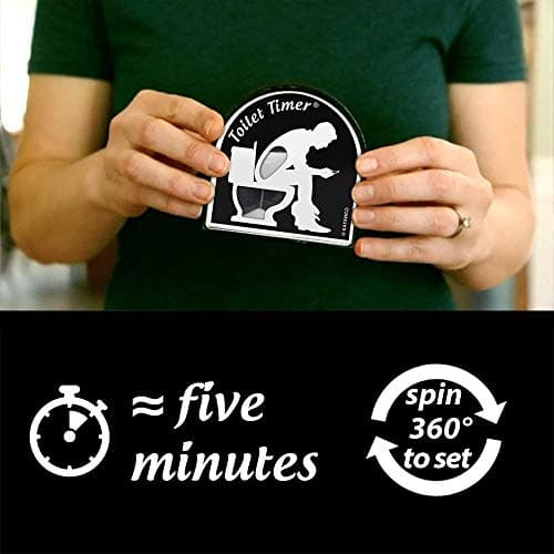 Katamco The Original Toilet Timer (Classic), As Seen on Shark Tank. Funny Gift for Men, Husband, Dad, Son, Birthday, Christmas, Father's Day.