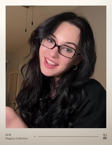 TIJN Magnus Blue Light Blocking Glasses for Women Men,Square Cat Eye Frame Bluelight Glasses for Gaming/Computer/Screen