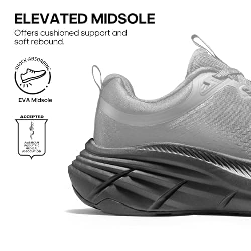 NORTIV 8 Women's Walking Shoes Cushion Comfortable ActiveBreeze Running Tennis Shoes Non-Slip Workout Gym Sports Athletic Breathable Fashion Sneakers