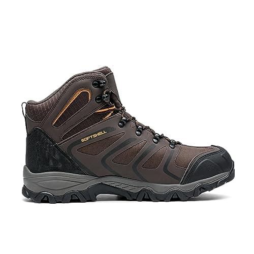 NORTIV 8 Men's Ankle High Waterproof Hiking Boots Outdoor Lightweight Shoes Trekking Trails Armadillo