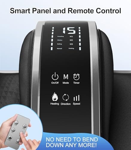 CARESKY® Shiatsu Foot Massager with Heat and Remote-FSA Eligible HSA Electric Deep Kneading Foot Massager for Neuropathy, Plantar Fasciitis, Massage Feet/Leg/Calf/Ankle, Gifts for Women and Men B0D83GDVG8