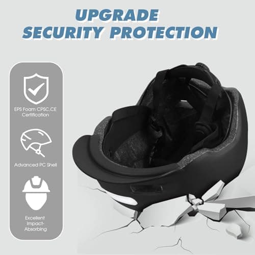 Bike Helmet, Shinmax Adult Cycling Helmet with USB Rechargeable LED Front and Back Light Bicycle Helmets for Men Women