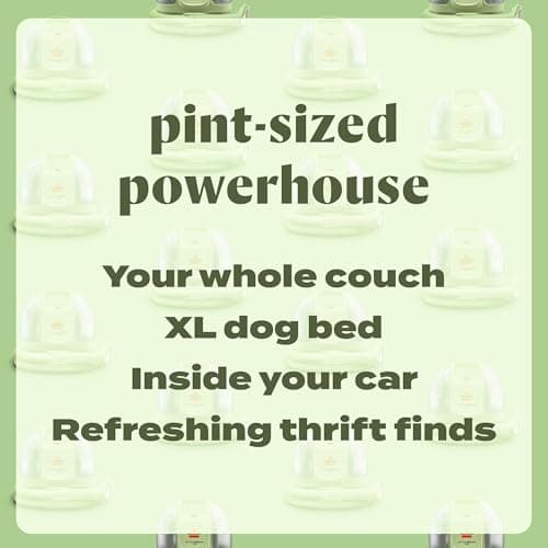 BISSELL Little Green Mini Portable Carpet and Upholstery Deep Cleaner, Car/Auto Detailer, with HydroRinse Self-Cleaning Tool and 4" Tough Stain Tool, Tea Green, 4075