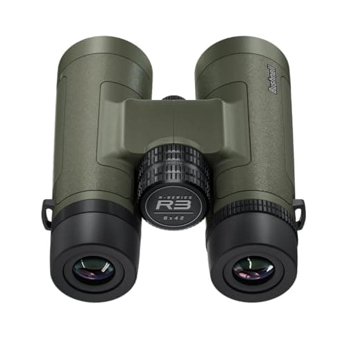 Bushnell R3 Binoculars with Vault Lite Bino Chest Harness, HD Optical System, Fully Multi-Coated Lenses, EXO Barrier, IPX7 Waterproof - Binoculars for Bird Watching and Wildlife Observation