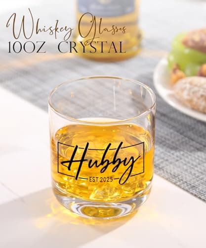 Christmas Gifts for Couples 2025,Wedding Gift, Wifey and Hubby Glasses Set,Bridal Shower Gifts for Bride and Groom, Newly-Married Anniversary for Him and Her，Mr and Mrs Gift，His and Hers Glass