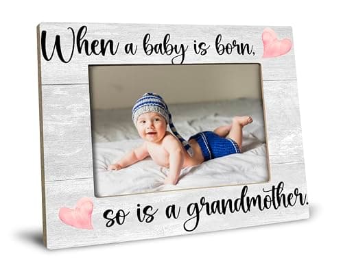 First Time Grandma Gifts for Grandma, New Grandma Gifts First Time 2025, Grandma Picture Frame, When a Baby is Born So is a Grandmother, Photo Frame 8X10
